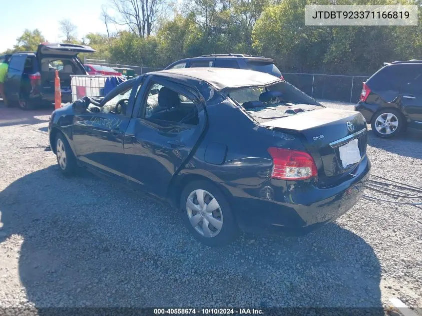 2007 Toyota Yaris VIN: JTDBT923371166819 Lot: 40558674