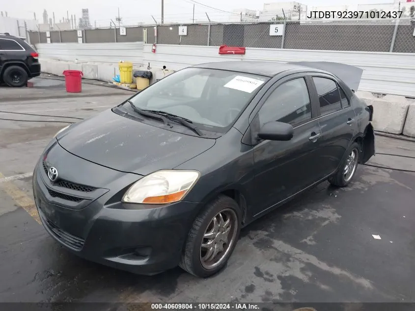 2007 Toyota Yaris VIN: JTDBT923971012437 Lot: 40609804