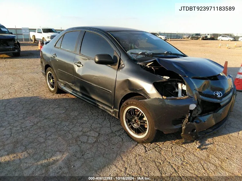 2007 Toyota Yaris S VIN: JTDBT923971183589 Lot: 40612393