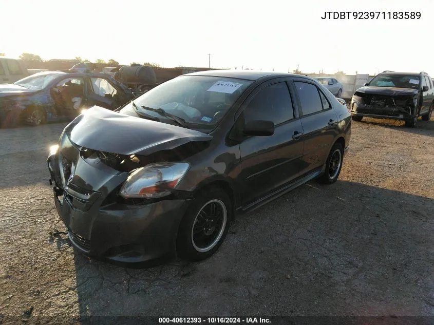 2007 Toyota Yaris S VIN: JTDBT923971183589 Lot: 40612393