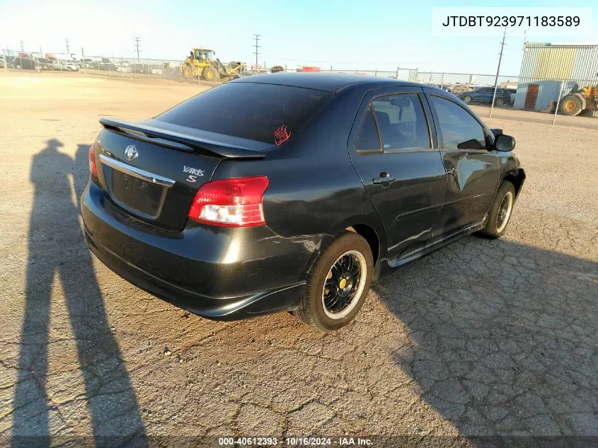 2007 Toyota Yaris S VIN: JTDBT923971183589 Lot: 40612393