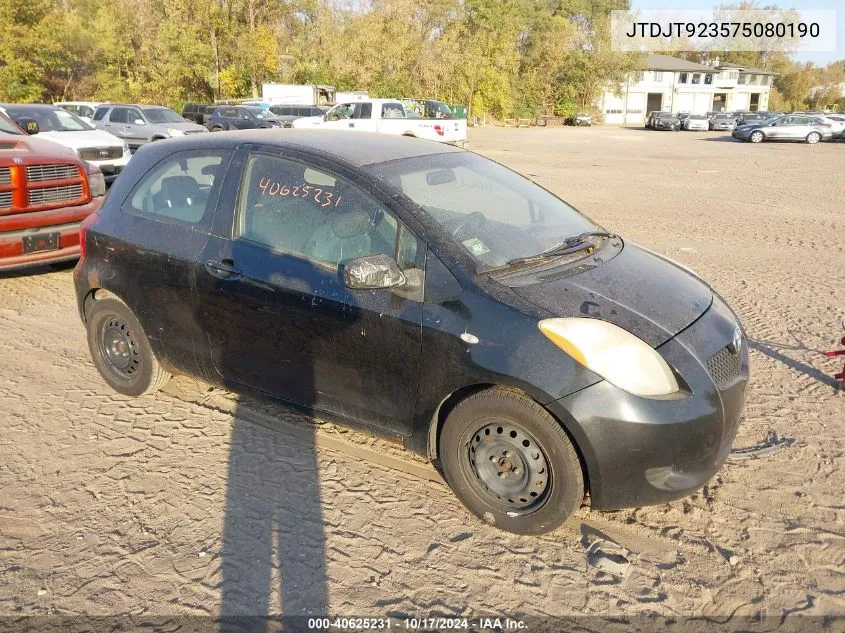 JTDJT923575080190 2007 Toyota Yaris