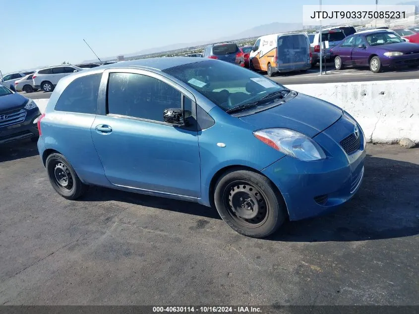 JTDJT903375085231 2007 Toyota Yaris