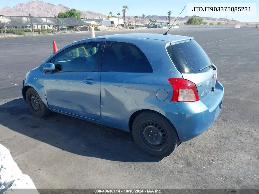 JTDJT903375085231 2007 Toyota Yaris