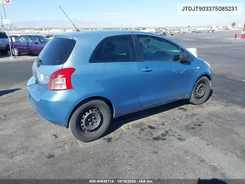 JTDJT903375085231 2007 Toyota Yaris