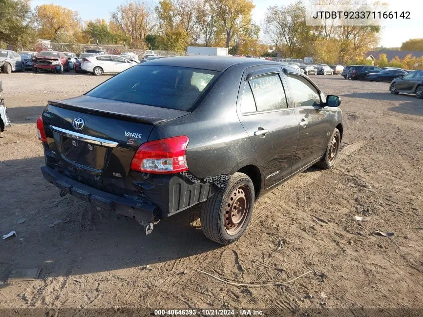 2007 Toyota Yaris VIN: JTDBT923371166142 Lot: 40646393