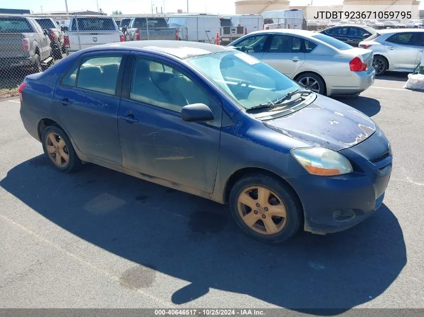 2007 Toyota Yaris S VIN: JTDBT923671059795 Lot: 40646517