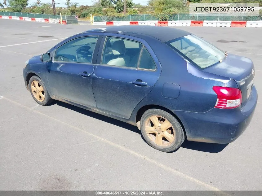 2007 Toyota Yaris S VIN: JTDBT923671059795 Lot: 40646517