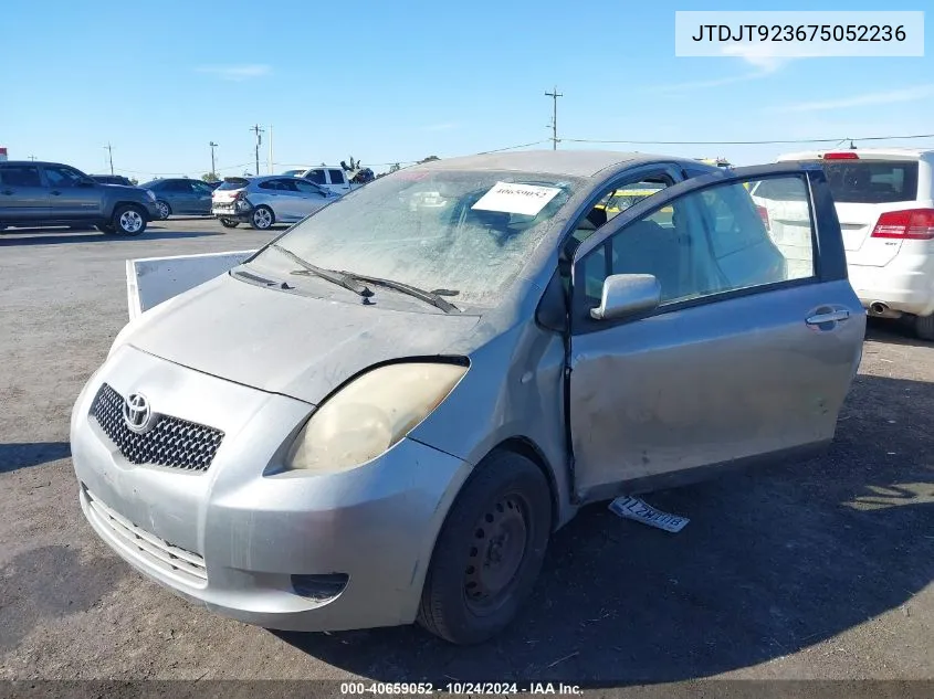 2007 Toyota Yaris VIN: JTDJT923675052236 Lot: 40659052