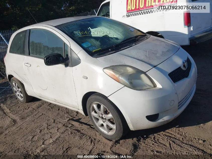 2007 Toyota Yaris VIN: JTDJT923075066214 Lot: 40659500