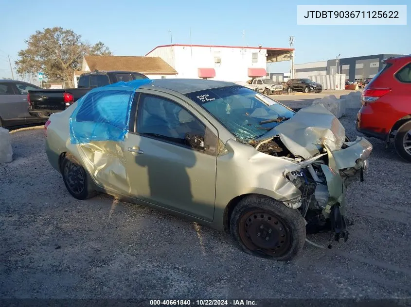 2007 Toyota Yaris VIN: JTDBT903671125622 Lot: 40661840