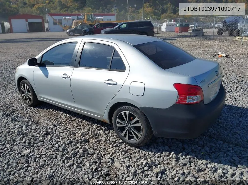 2007 Toyota Yaris VIN: JTDBT923971090717 Lot: 40662865