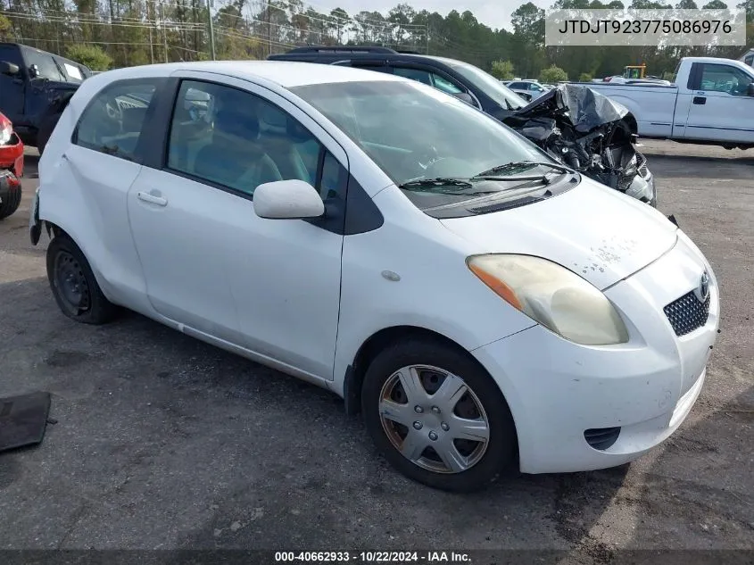 2007 Toyota Yaris VIN: JTDJT923775086976 Lot: 40662933