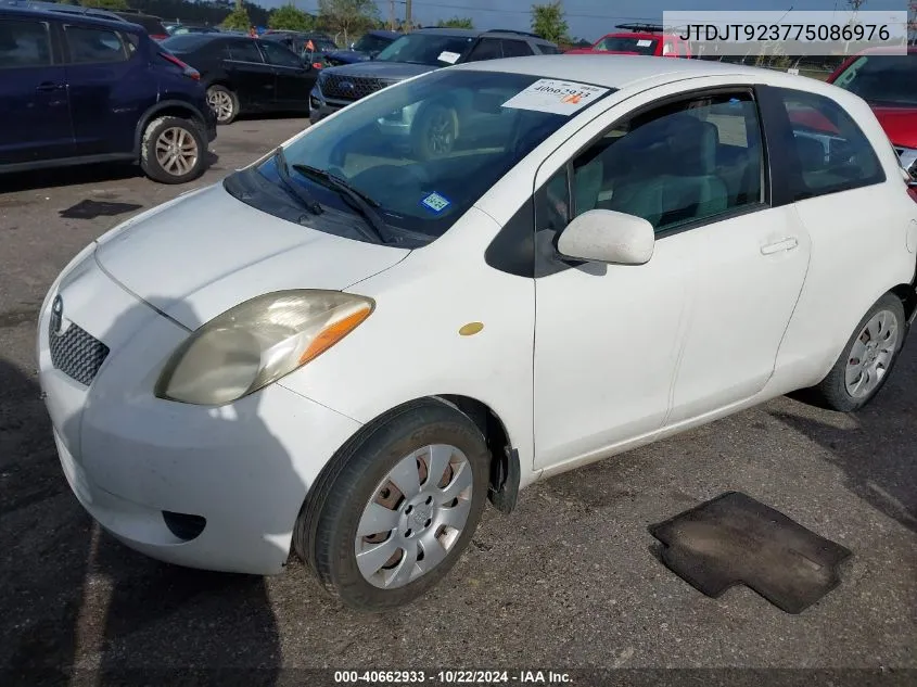 2007 Toyota Yaris VIN: JTDJT923775086976 Lot: 40662933