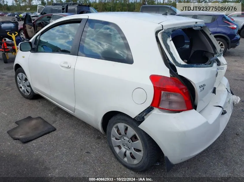 2007 Toyota Yaris VIN: JTDJT923775086976 Lot: 40662933