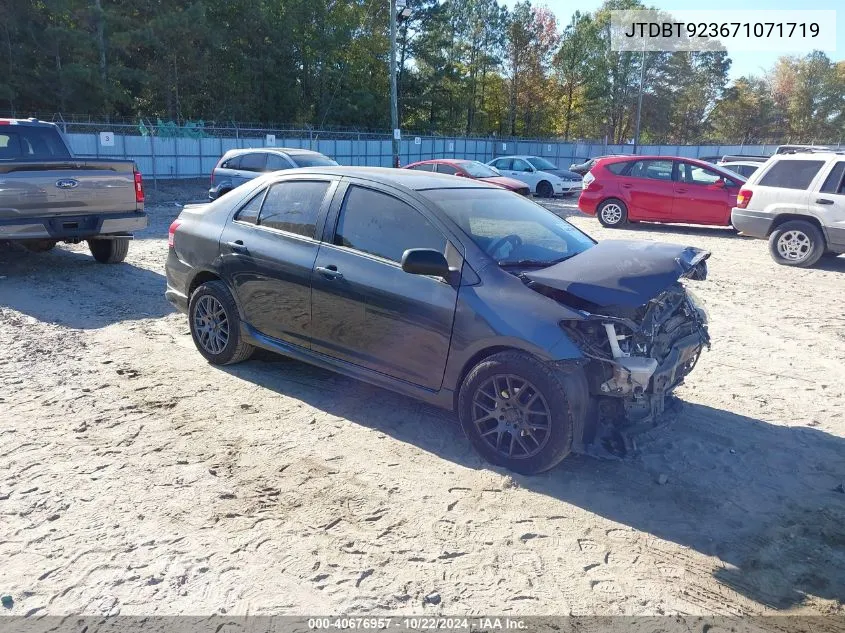 2007 Toyota Yaris S VIN: JTDBT923671071719 Lot: 40676957