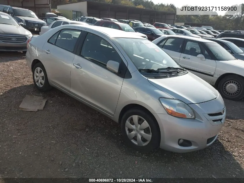 2007 Toyota Yaris VIN: JTDBT923171158900 Lot: 40696872