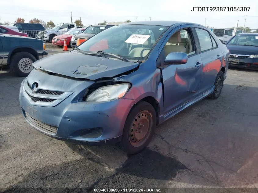 2007 Toyota Yaris S VIN: JTDBT923871054307 Lot: 40738698