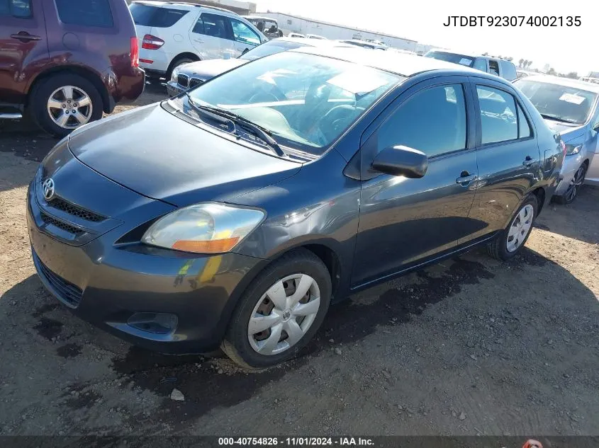 JTDBT923074002135 2007 Toyota Yaris