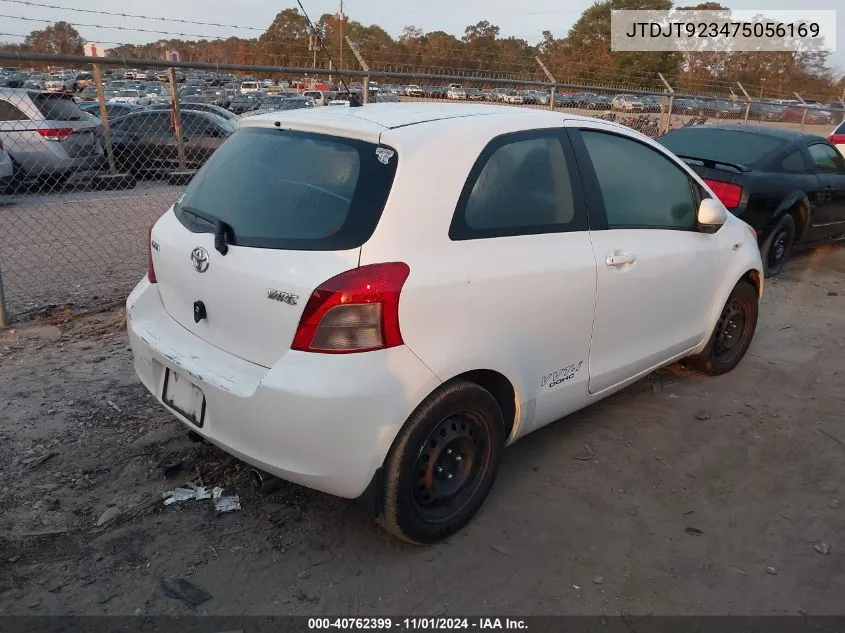 JTDJT923475056169 2007 Toyota Yaris