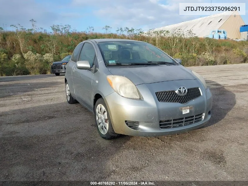 2007 Toyota Yaris VIN: JTDJT923375096291 Lot: 40765282