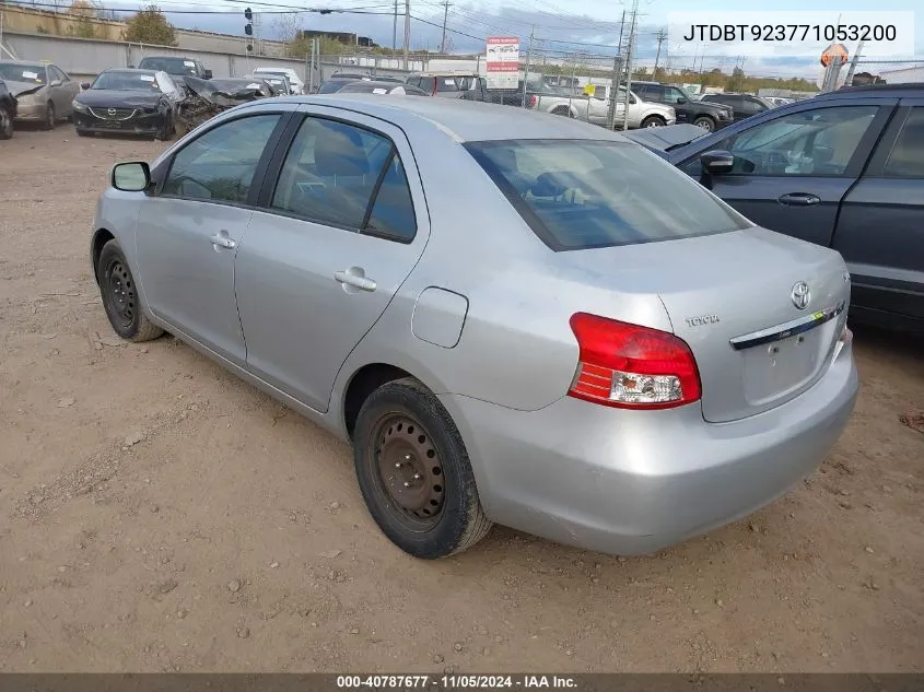 2007 Toyota Yaris VIN: JTDBT923771053200 Lot: 40787677