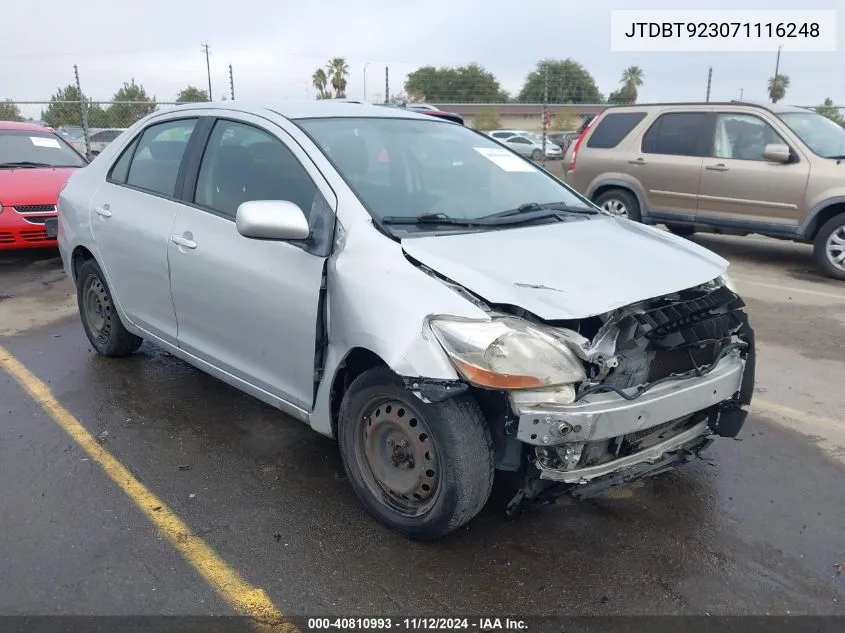 JTDBT923071116248 2007 Toyota Yaris