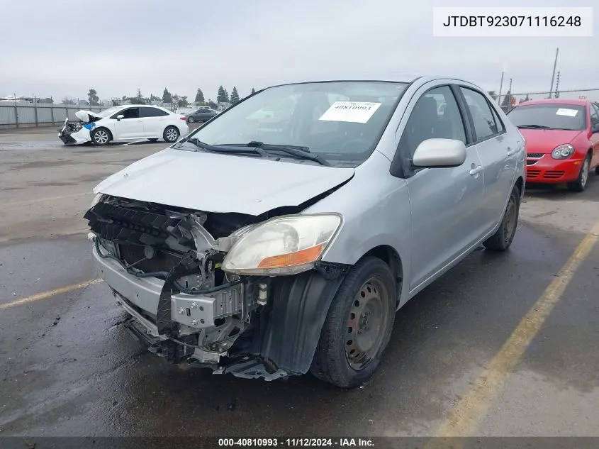 JTDBT923071116248 2007 Toyota Yaris