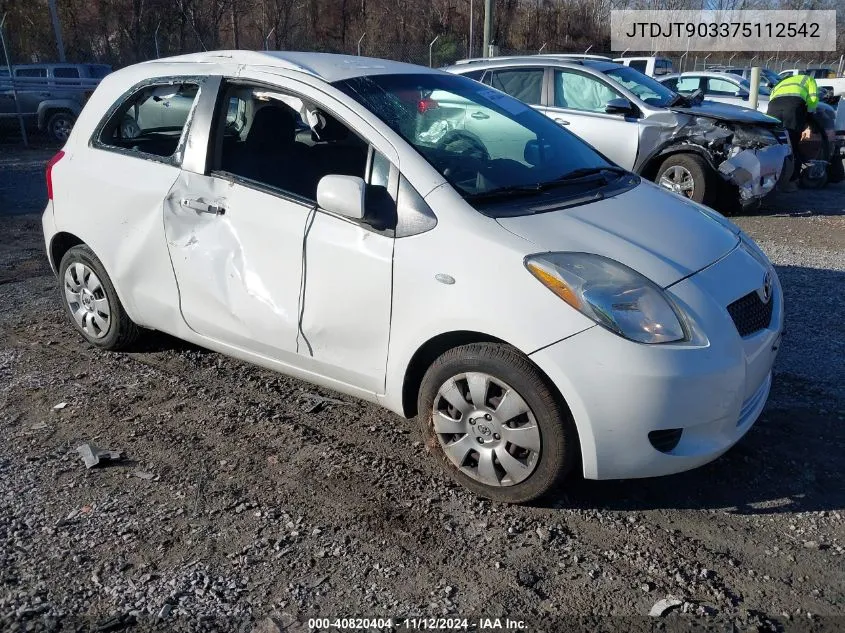 JTDJT903375112542 2007 Toyota Yaris