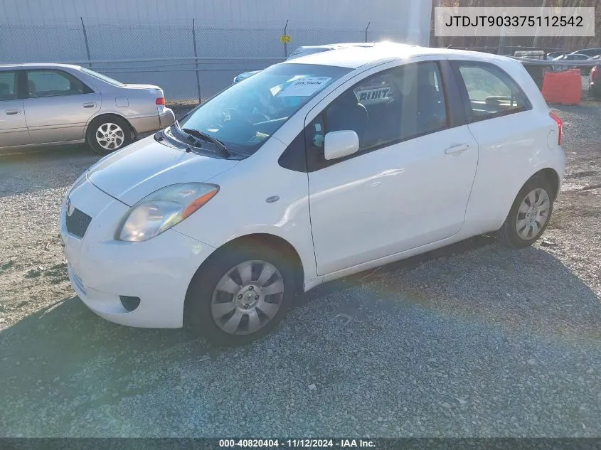 JTDJT903375112542 2007 Toyota Yaris