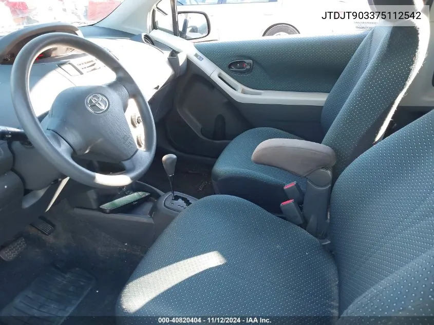 JTDJT903375112542 2007 Toyota Yaris