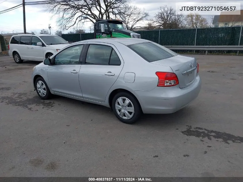 2007 Toyota Yaris VIN: JTDBT923271054657 Lot: 40837837