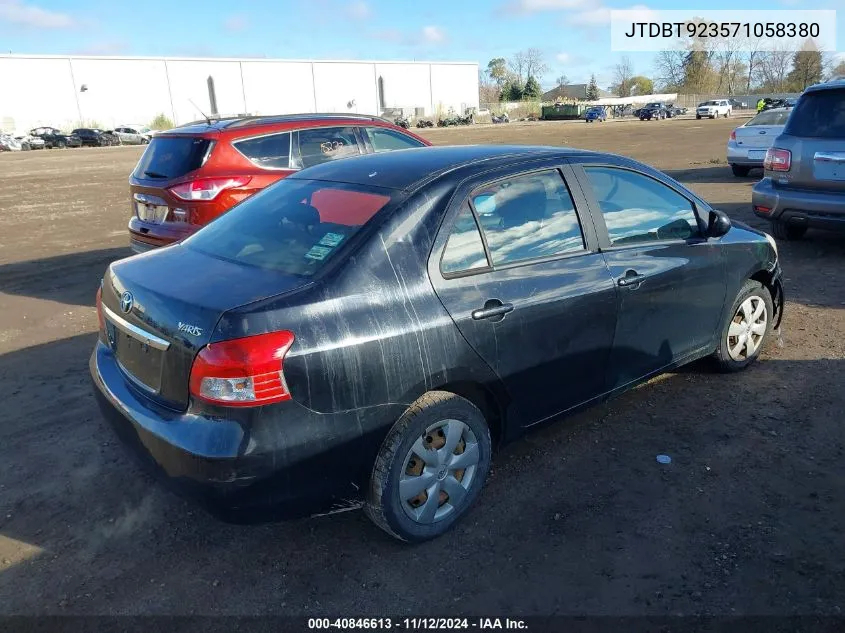 JTDBT923571058380 2007 Toyota Yaris