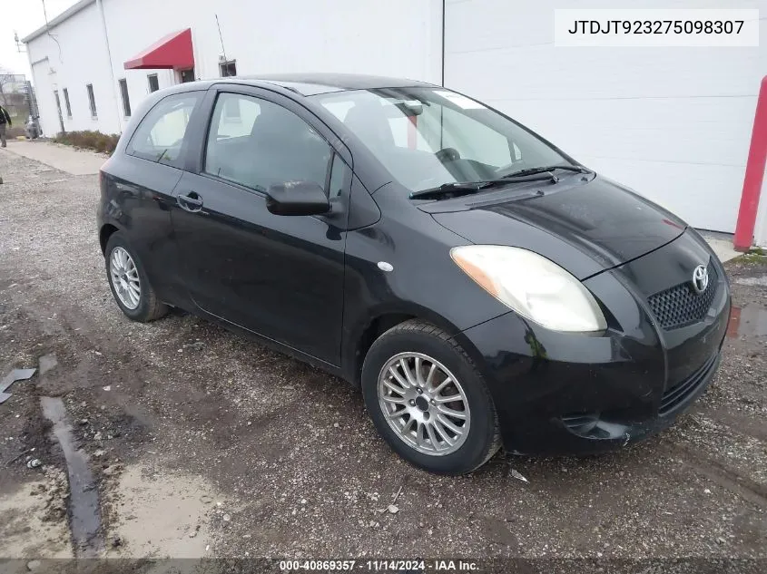 2007 Toyota Yaris VIN: JTDJT923275098307 Lot: 40869357