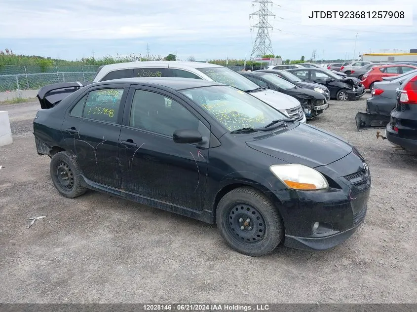 JTDBT923681257908 2008 Toyota Yaris