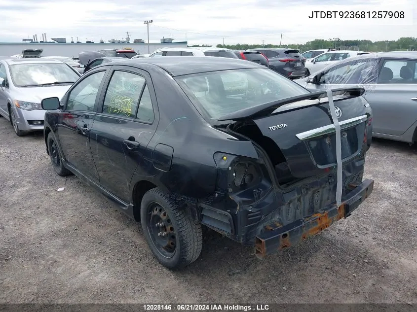 JTDBT923681257908 2008 Toyota Yaris