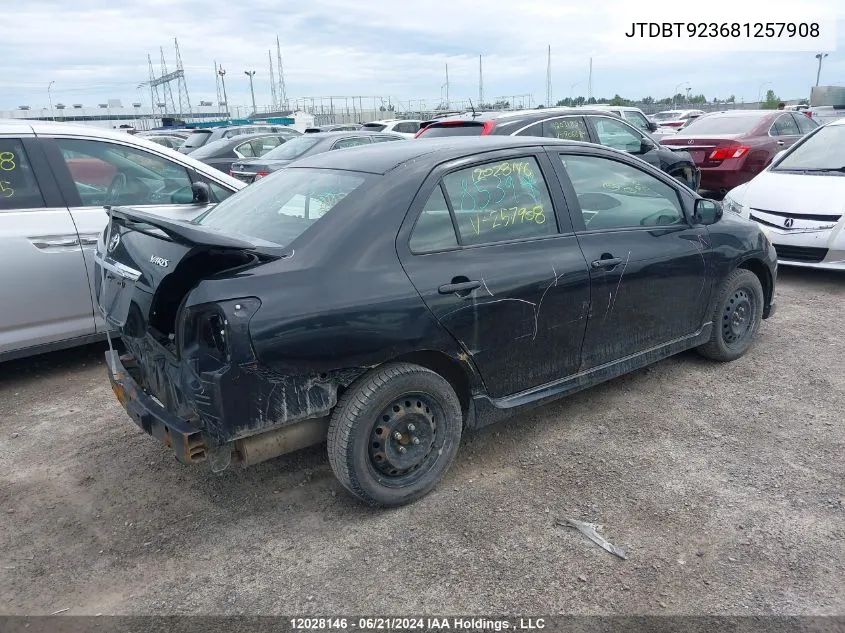 JTDBT923681257908 2008 Toyota Yaris