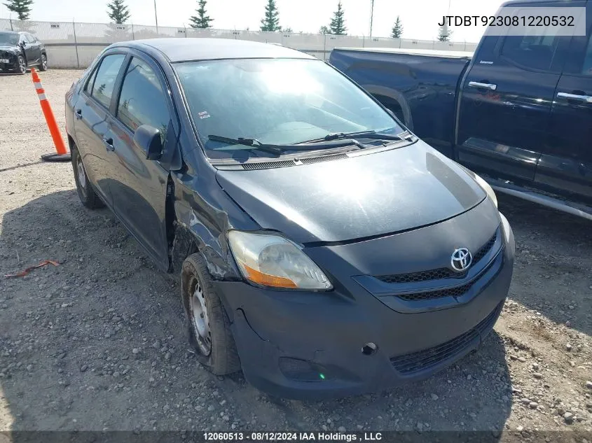 JTDBT923081220532 2008 Toyota Yaris