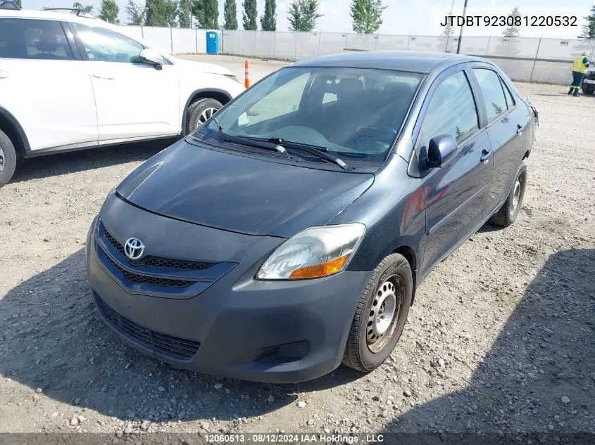 JTDBT923081220532 2008 Toyota Yaris