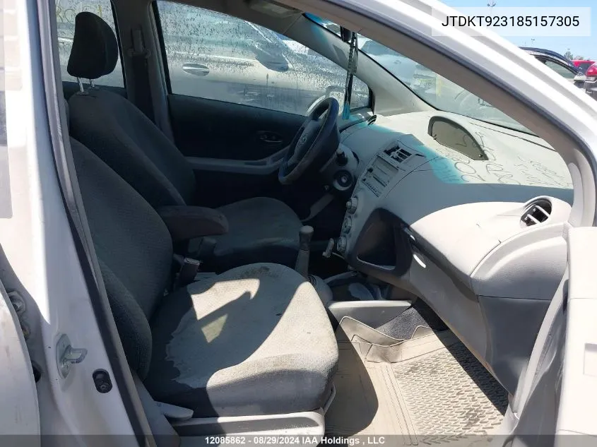 JTDKT923185157305 2008 Toyota Yaris