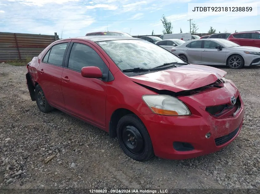 2008 Toyota Yaris VIN: JTDBT923181238859 Lot: 12108620