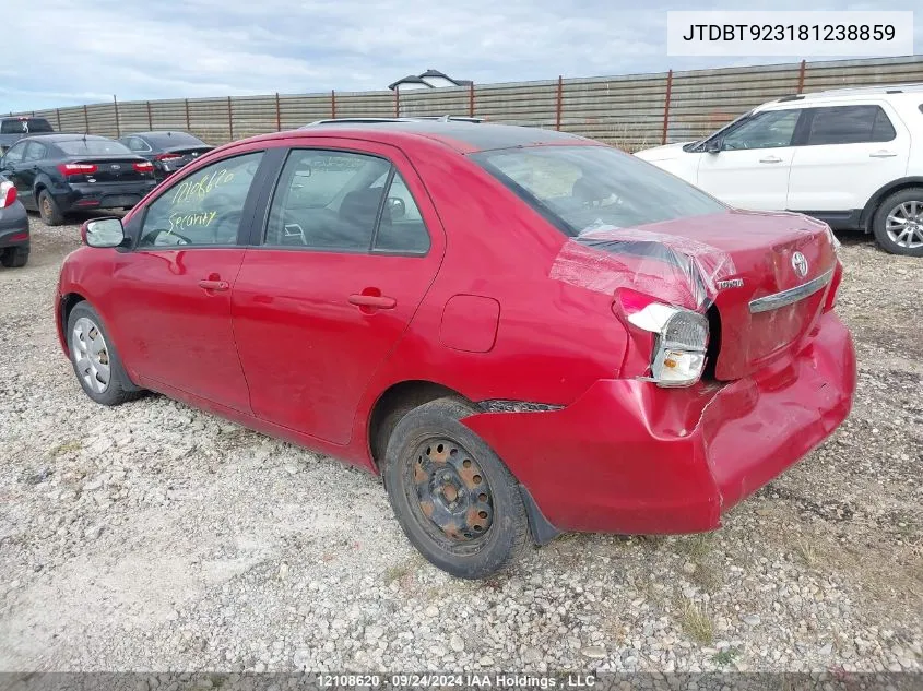 JTDBT923181238859 2008 Toyota Yaris