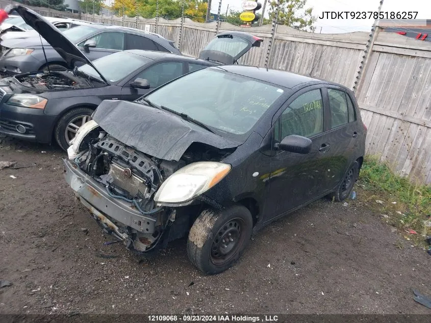 JTDKT923785186257 2008 Toyota Yaris Rs