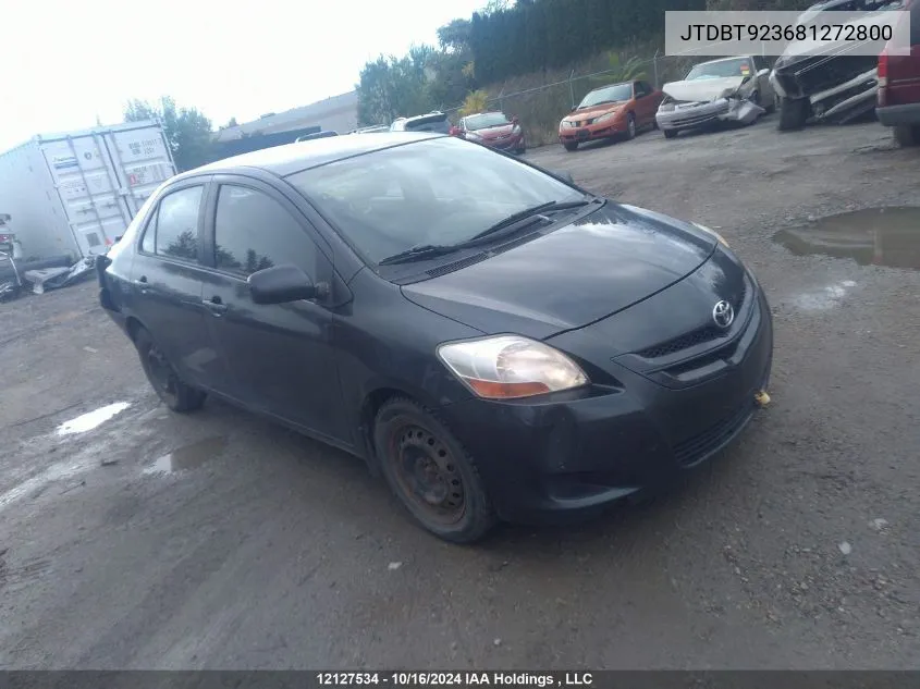 2008 Toyota Yaris VIN: JTDBT923681272800 Lot: 12127534