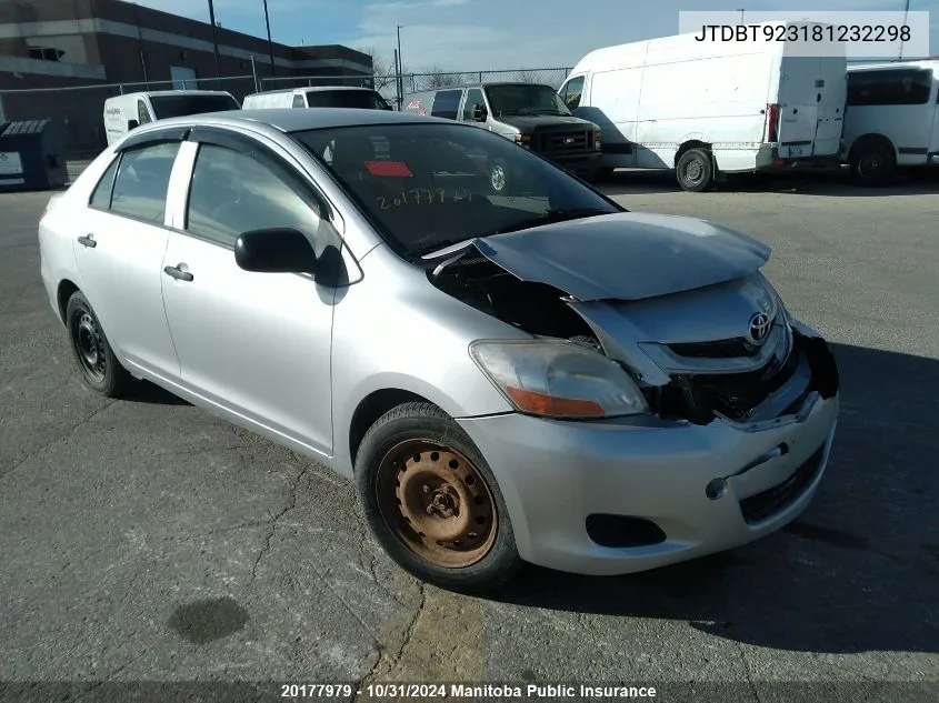 2008 Toyota Yaris VIN: JTDBT923181232298 Lot: 20177979