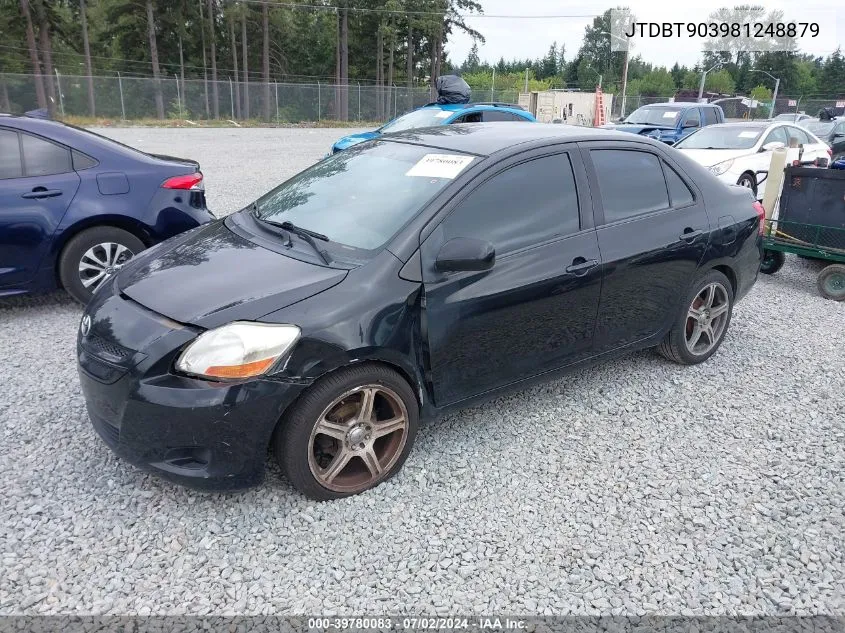 2008 Toyota Yaris VIN: JTDBT903981248879 Lot: 39780083