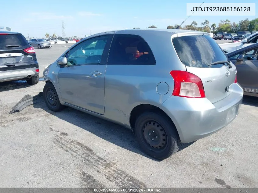 JTDJT923685156128 2008 Toyota Yaris