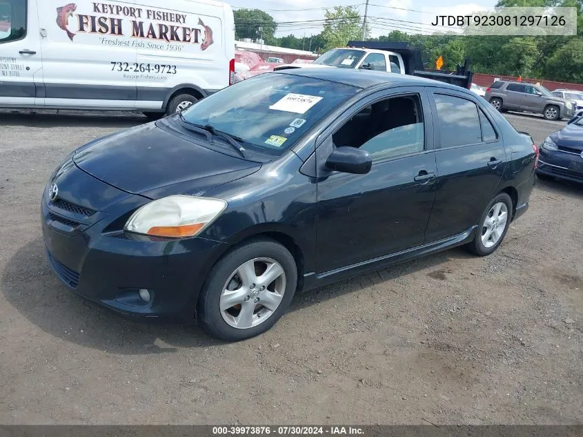 2008 Toyota Yaris S VIN: JTDBT923081297126 Lot: 39973876