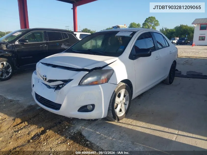 JTDBT903281209065 2008 Toyota Yaris