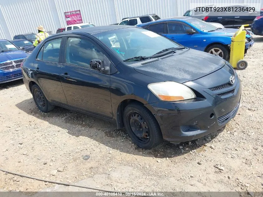 2008 Toyota Yaris VIN: JTDBT923X81236429 Lot: 40105410